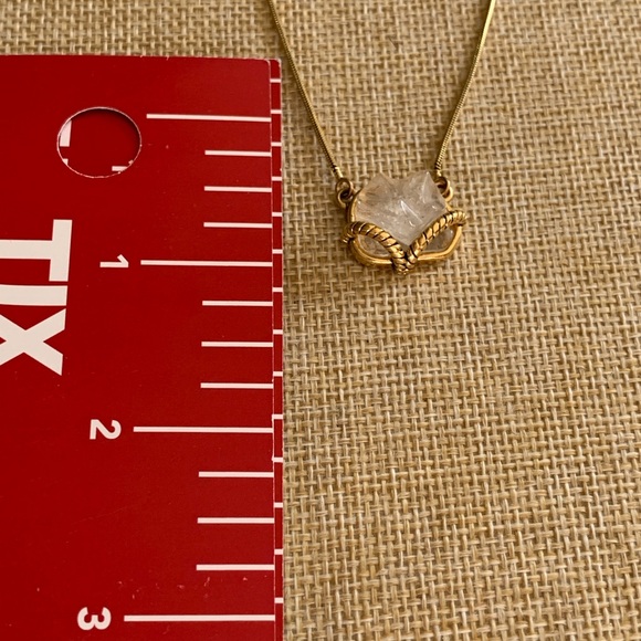 Gold Plated Pendant with Rose Quartz Stone PB + MDe - Picture 11 of 11